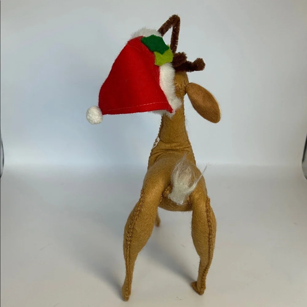 Annalee Reindeer with Red Santa Hat